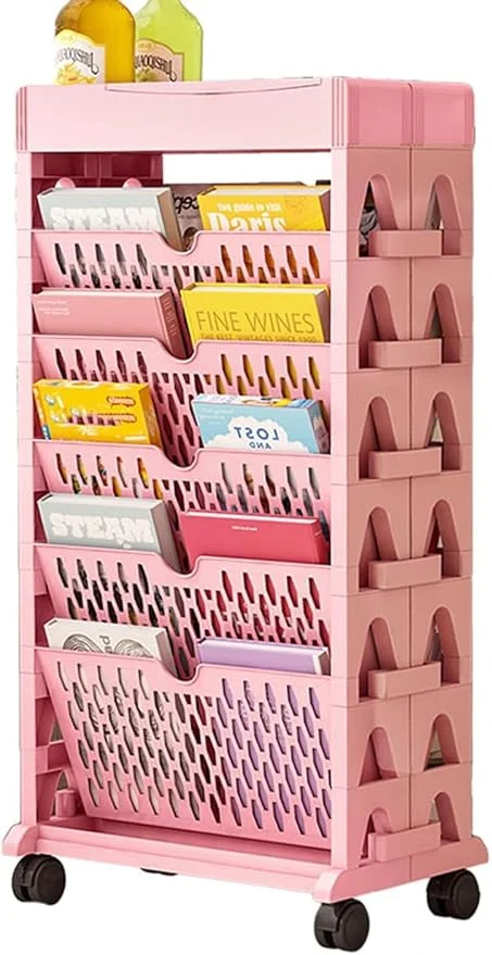 6-Tier Vertical Bookshelf